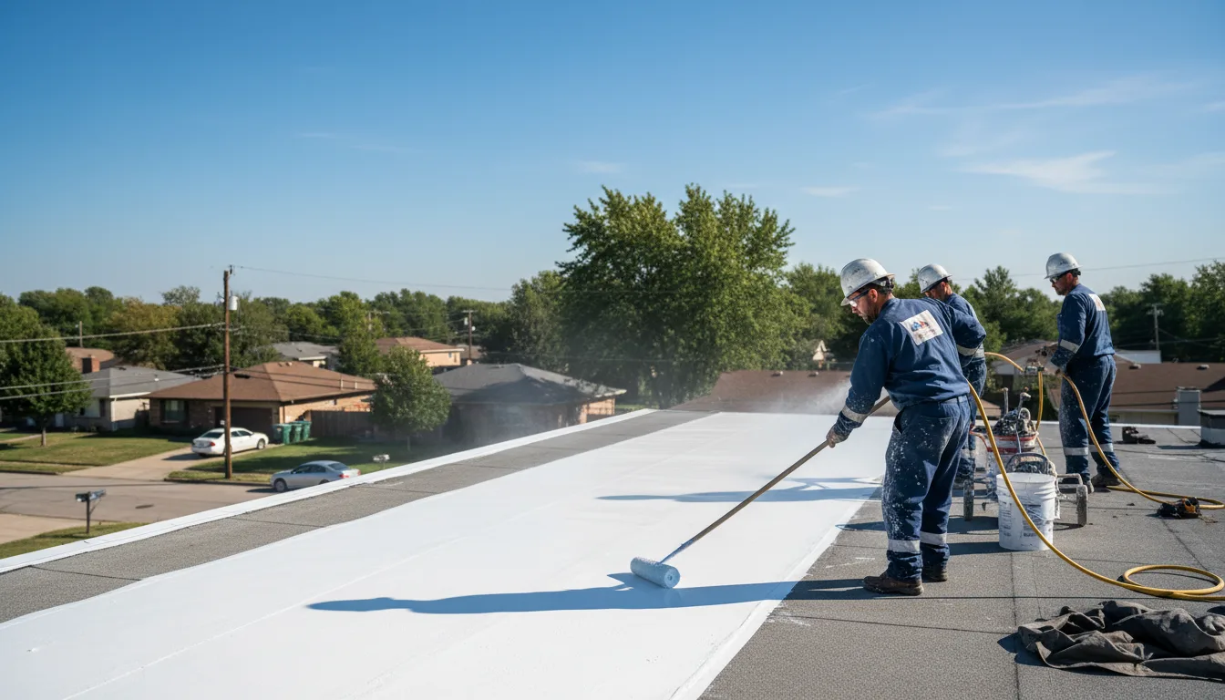 Commercial roof coating in Grindstone, PA near me